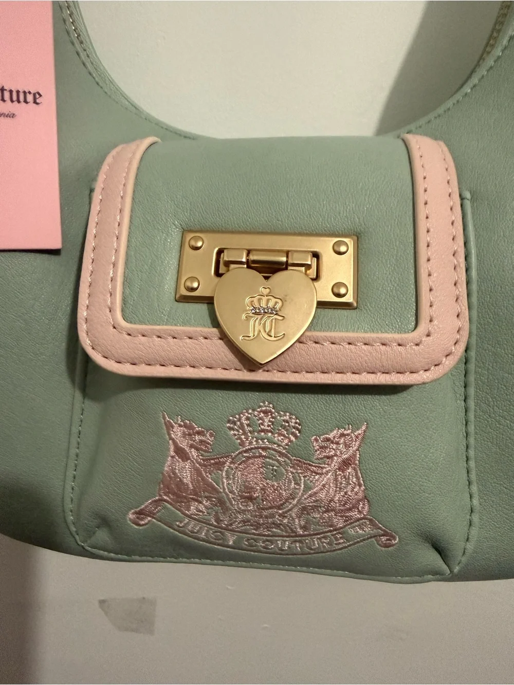 Juicy Couture Royal to Juicy Hobo Bag Frosty Green NWT
